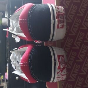 Vans Red and Black Sneakers